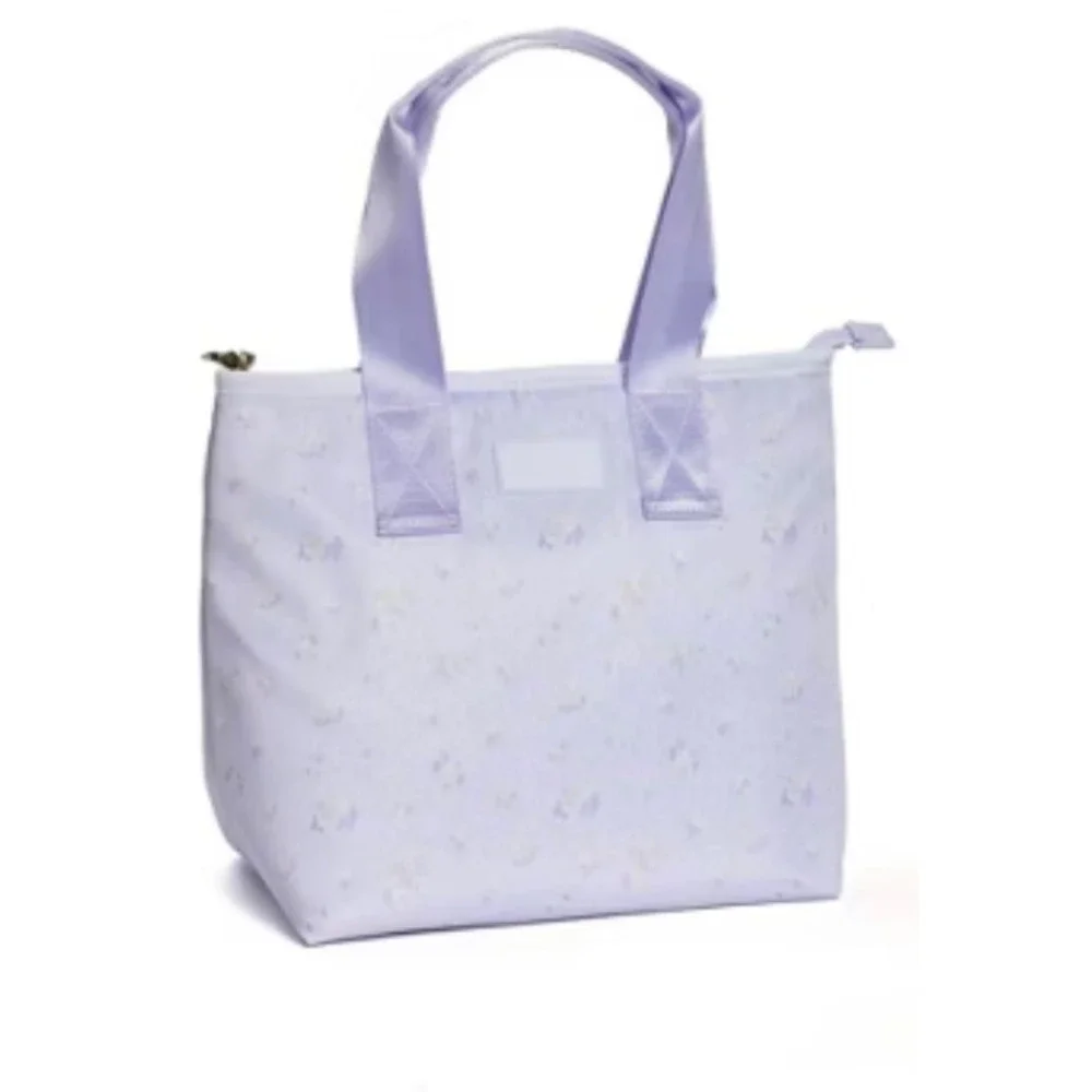 LoveShackFancy x Target Yoobi Everblooming Rosettes Ditsy Lunch Tote Breezy Blue